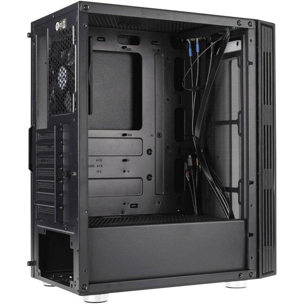Kolink PC-Gehäuse Midi-Tower, Tempered Glass NIMBUS RGB, 1 vorinstallierter Lüfter, Integrierte Beleuchtung, Seitenfenster