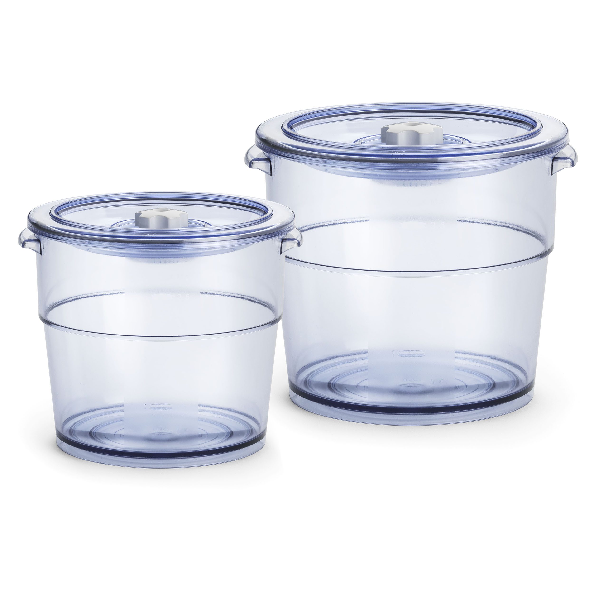 Vakuumbehälter MAGICVAC Executive Line Set aus 2 Vakuumierbehälten 2L und 4L rund