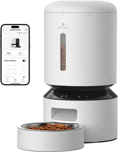 Petlibro Futterautomat Petlibro - Granary WIFI Futterspender 5L, mit LED, biss zu 5l Trockenfutter, WiFI