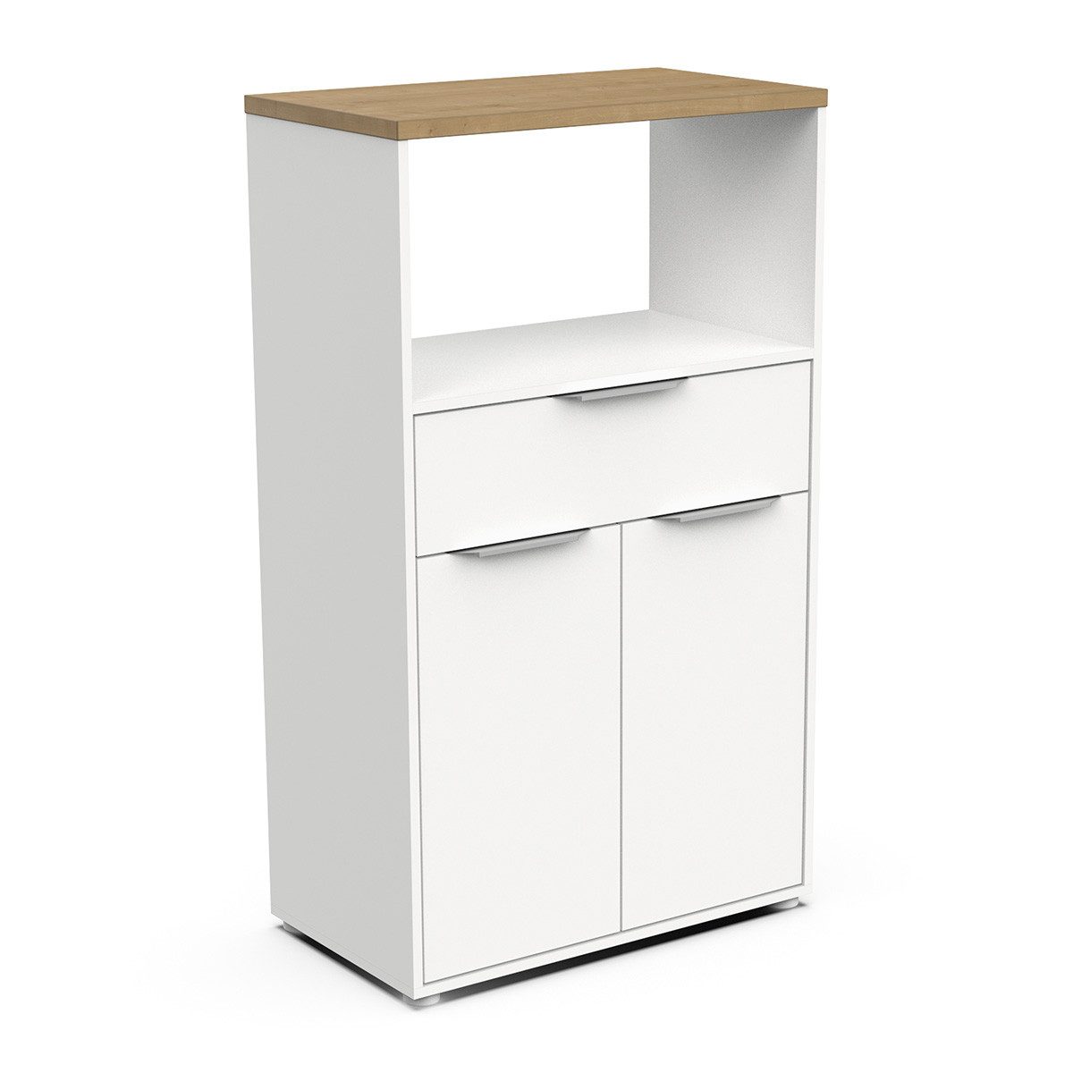 habeig Kücheninsel Küchenschrank Abstellschrank Küchenmöbel weiß 123x70cm, günstig online kaufen