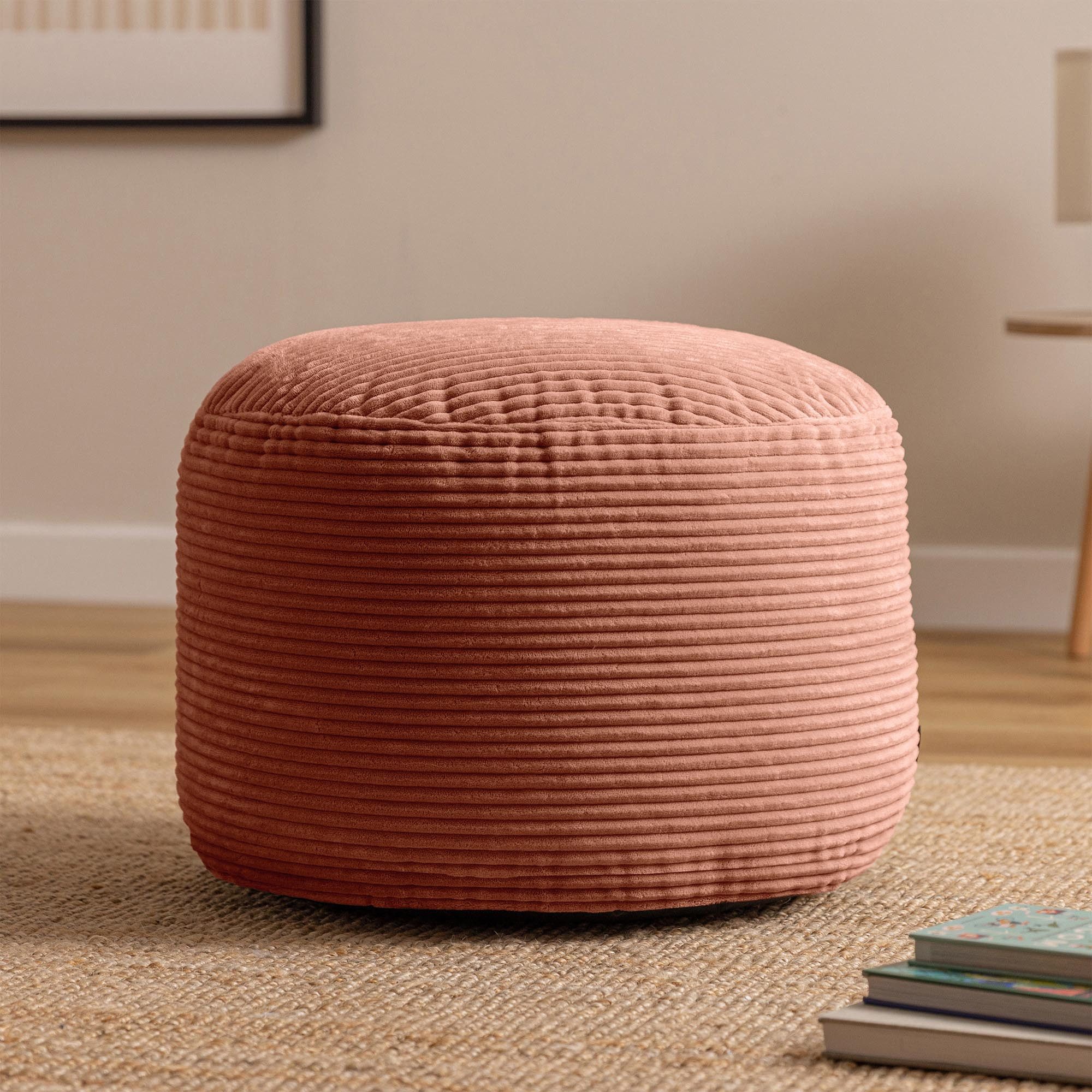 icon Pouf XL aus Cord „Milano“, mit Füllung