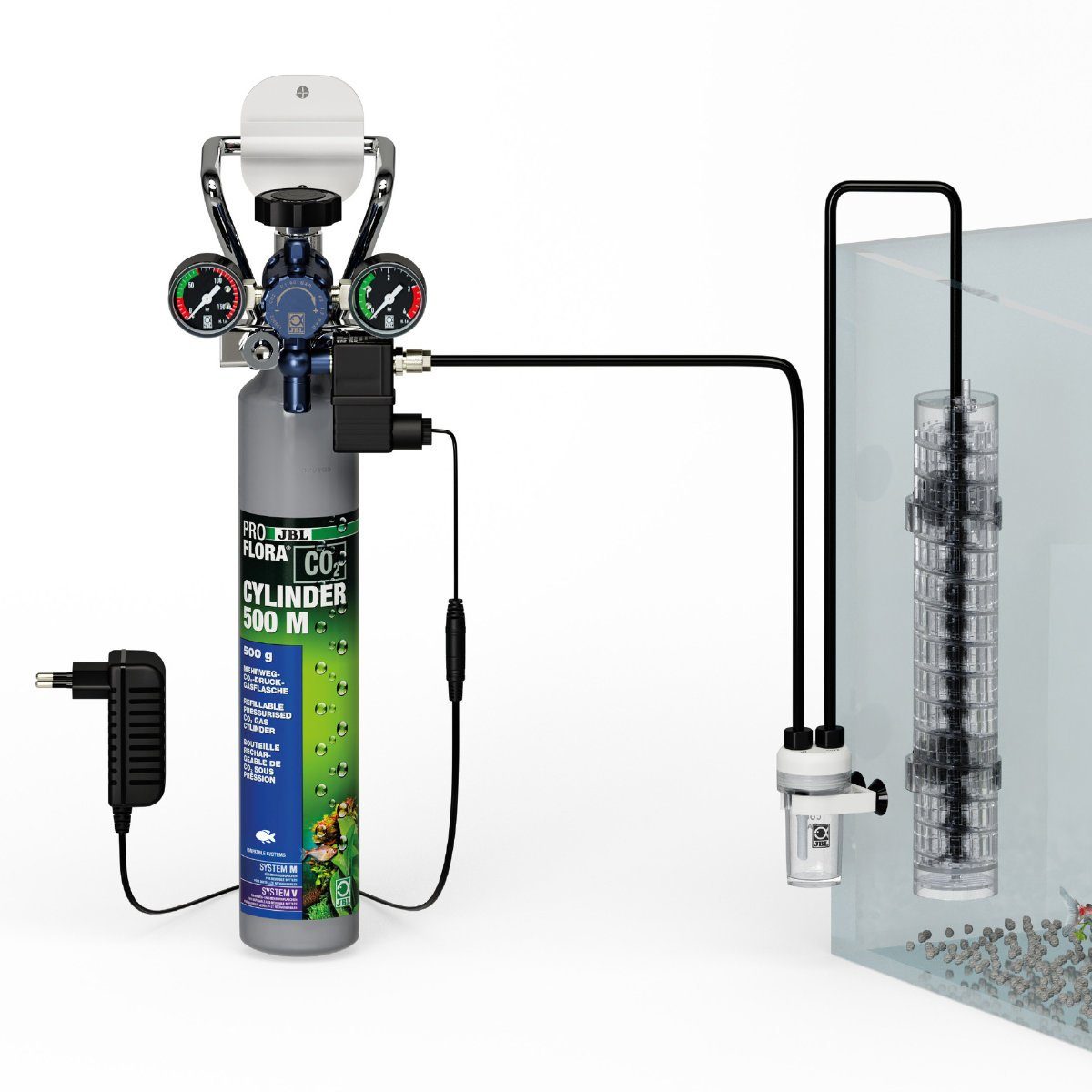JBL GmbH & Co. KG CO2 Diffusor ProFlora CO2 Advanced Set M
