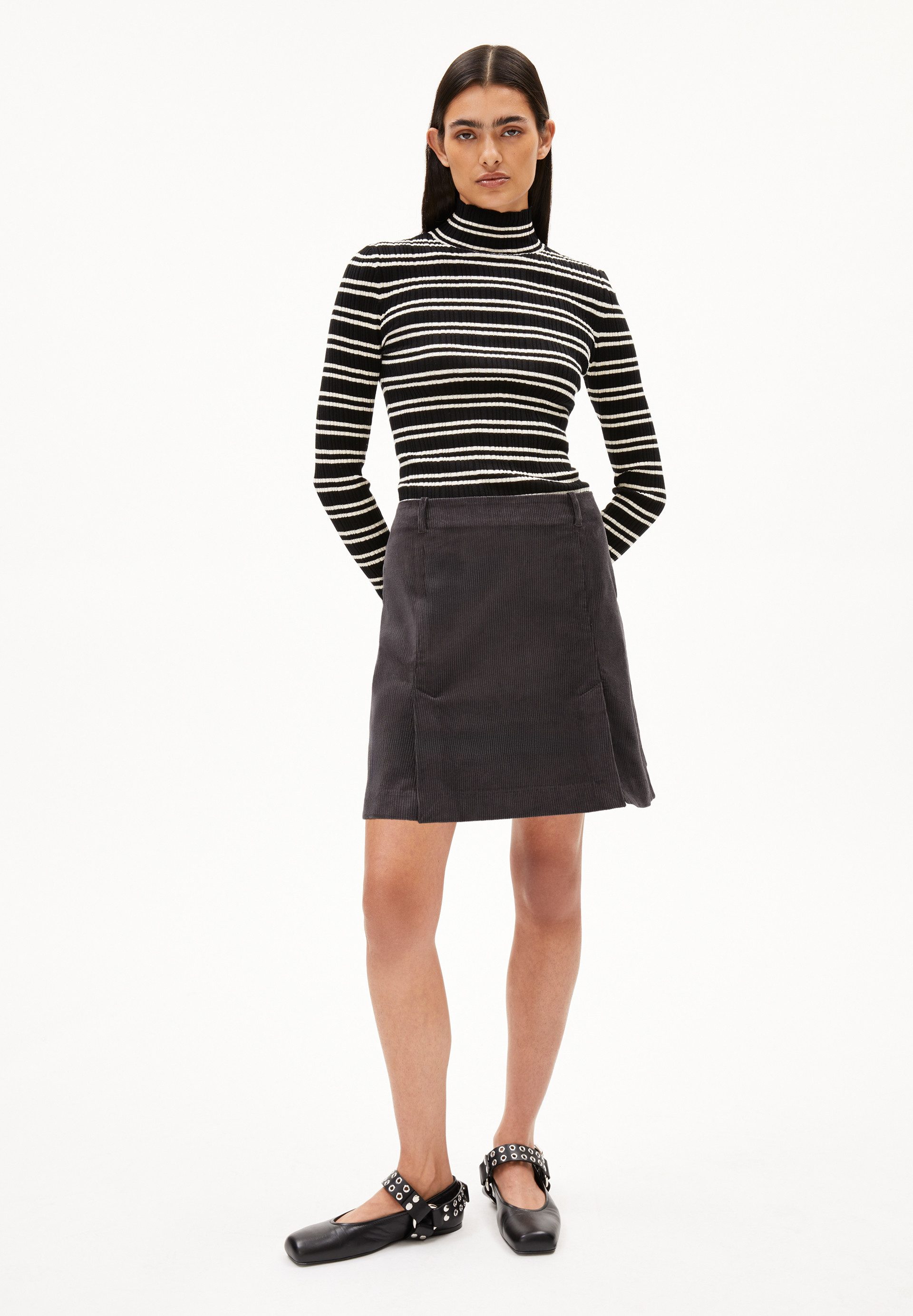 Armedangels Jerseyrock ZALAIAA CORDUROY Webrock aus günstig online kaufen