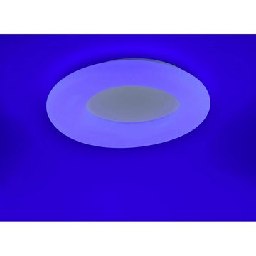Paul Neuhaus LED Deckenleuchte LOLAsmart-DONUT Ø60cm 40W CCT 2700K-5000K RGB Google Alexa WiFi, LED fest integriert, mit Fernbedienung