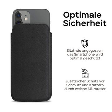wiiuka Handyhülle sliiv Hülle für iPhone 11 / XR, Tasche Handgefertigt - Echt Leder, Premium Case