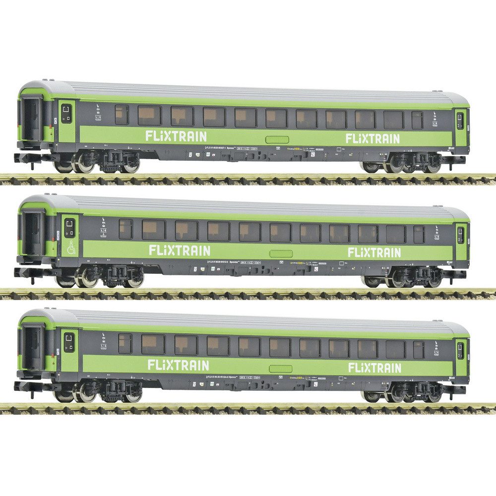 Fleischmann Personenwagen Fleischmann 6260086 N 3-tlg. Set 2: Reisezugwagen, FlixTrain