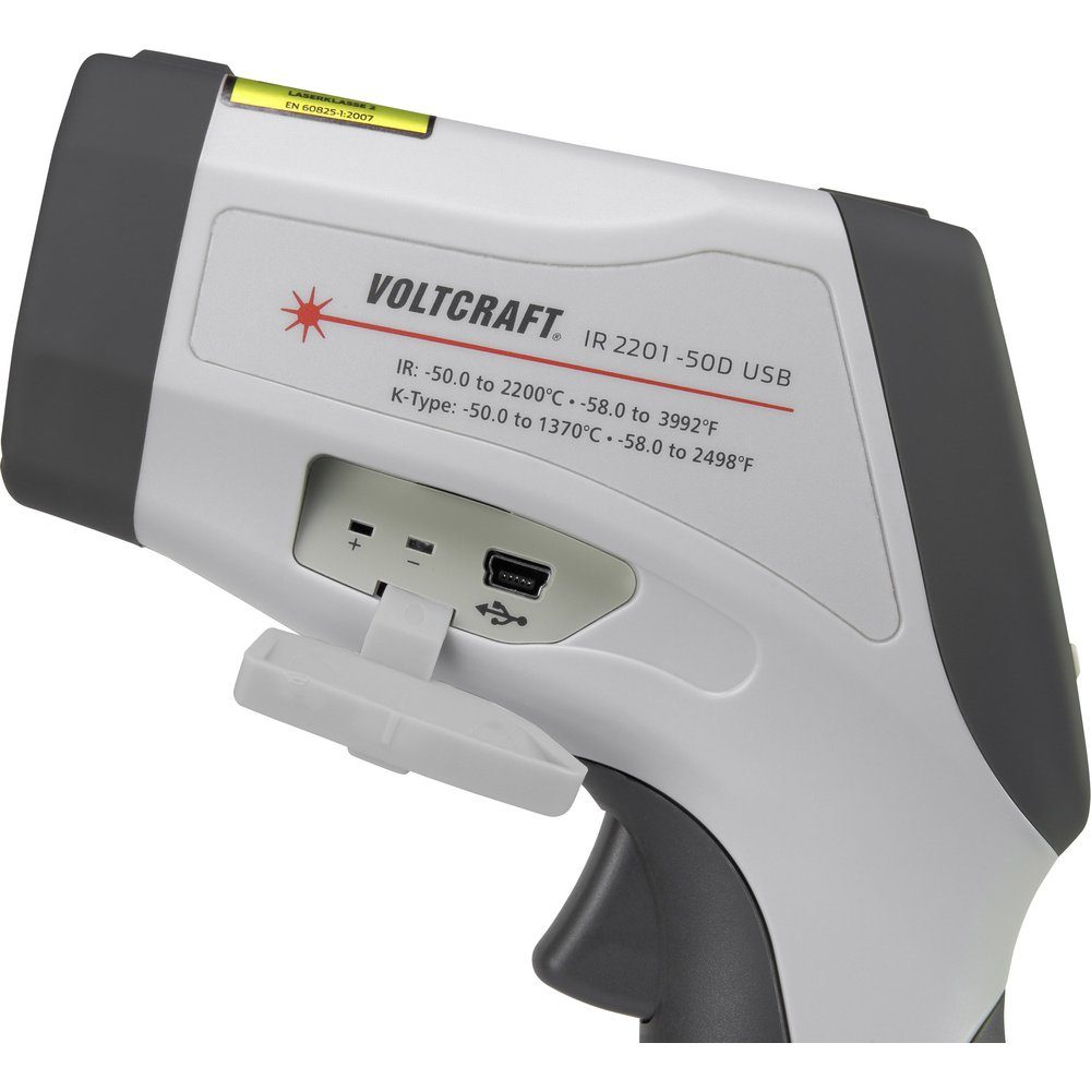 VOLTCRAFT Infrarot-Thermometer VOLTCRAFT IR 2201-50D Optik USB -50 Infrarot-Thermometer 2200 - 50:1