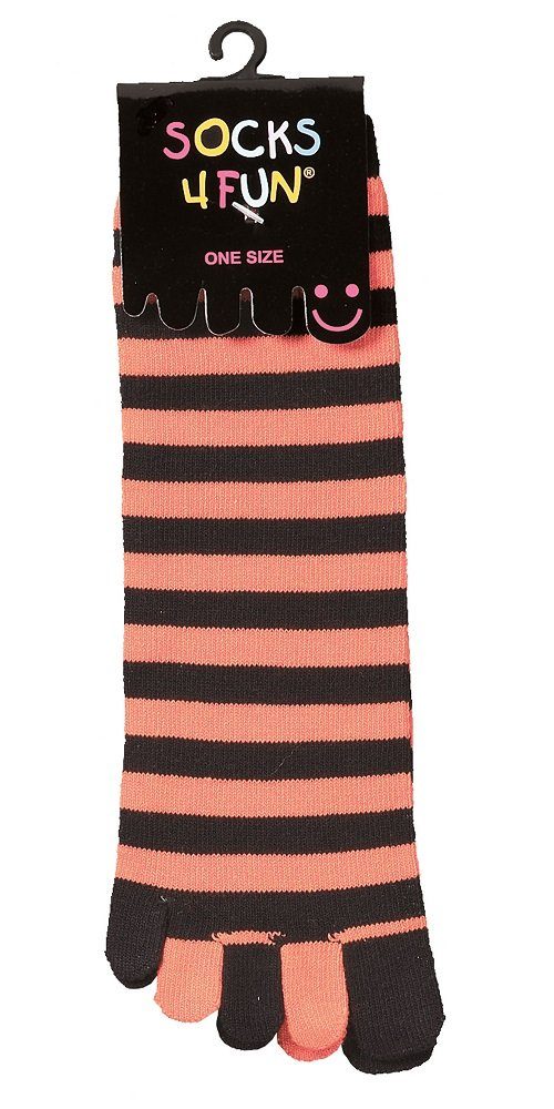 FussFreunde Zehensocken 2 Paar Zehen-Socken, Fünf Finger Zehensocken mit Antiloch-Garantie