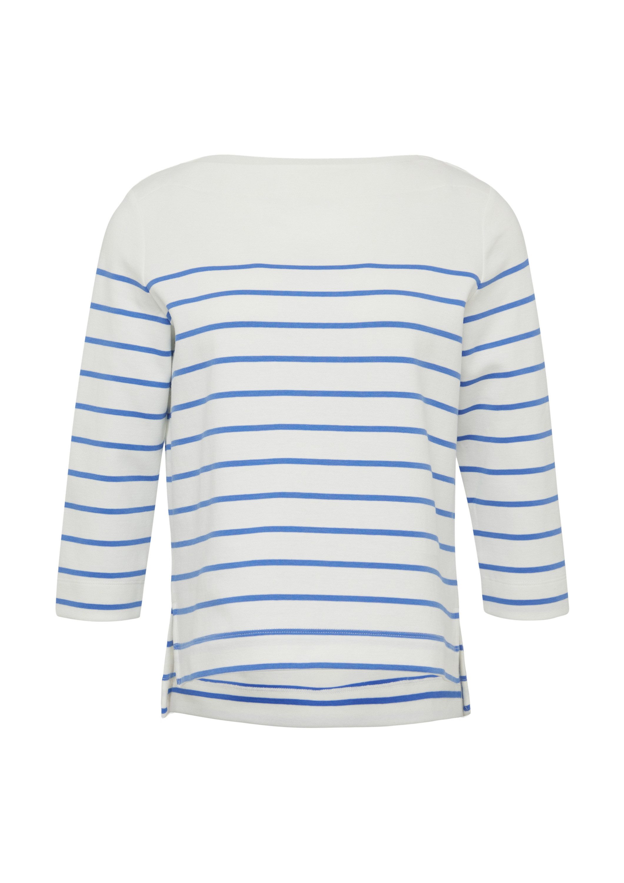 s.Oliver 3/4 Arm-Pullover Sweatshirt Geringeltes Sweatshirt günstig online kaufen