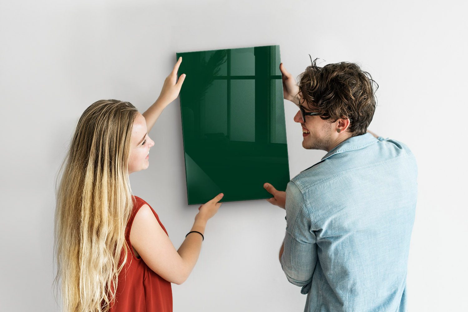 Tulup Magnettafel Glastafel mit Magneten Memoboard Gehärtetem Glas, Marker und Schwamm
