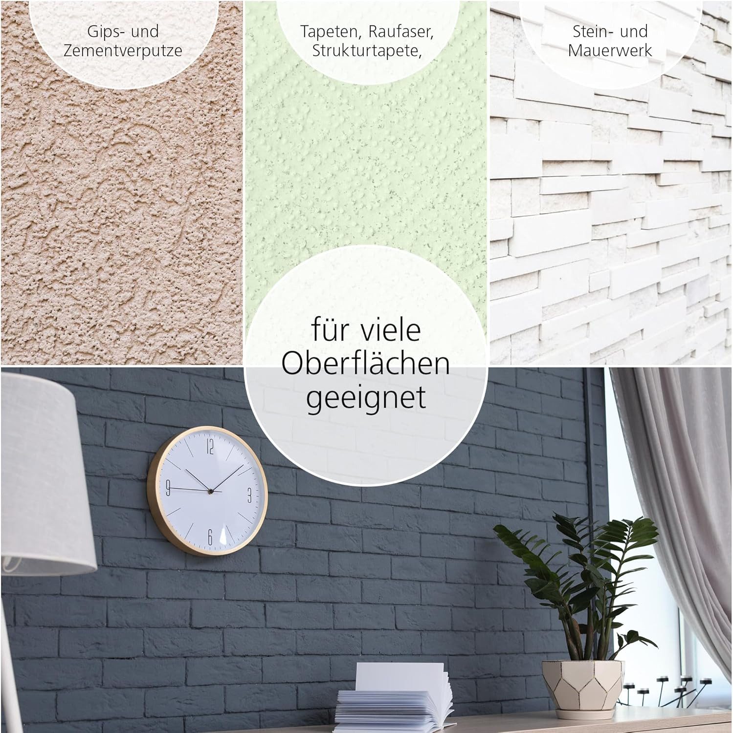 Viva Decor Wandfarbe Wandfarbe edelmatt für Innen, hohe Deckkraft & tropfarm, edelmatt, hochdeckend, tropfarm, geruchsneutral – Bild 5 von 5