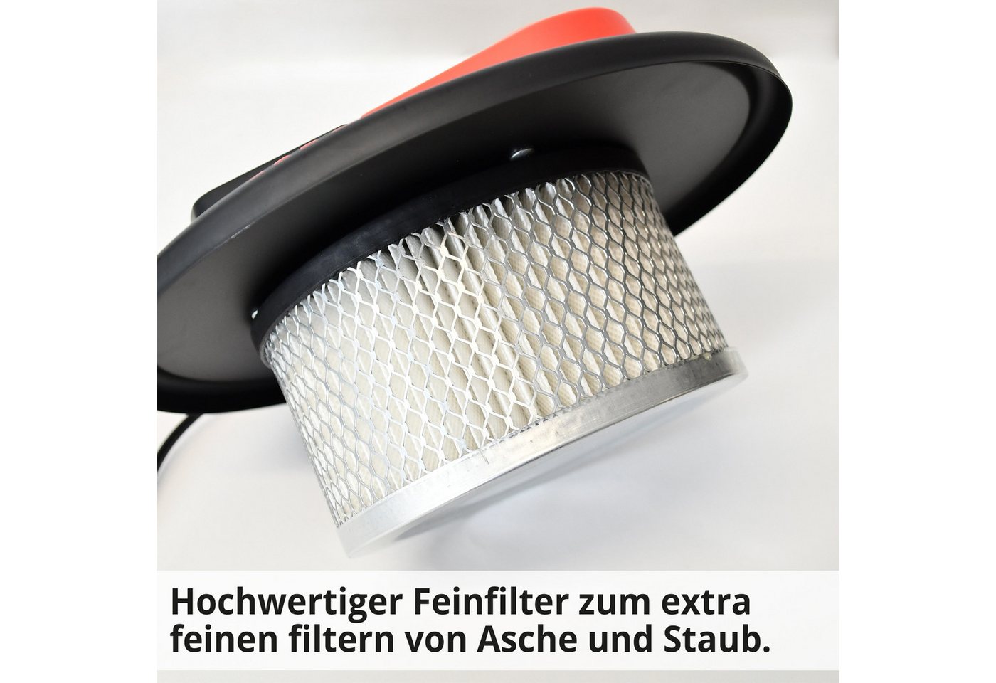 Hecht Aschesauger 12E Kaminsauger Ofensauger für Kamin Ofen Grill, 800 W, Behälter, Ruß- & Feinstaubsauger, 18 kPa