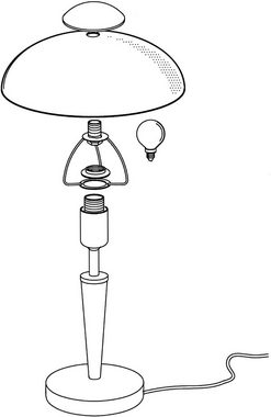 EGLO Tischleuchte SOLO 1, ohne Leuchtmittel