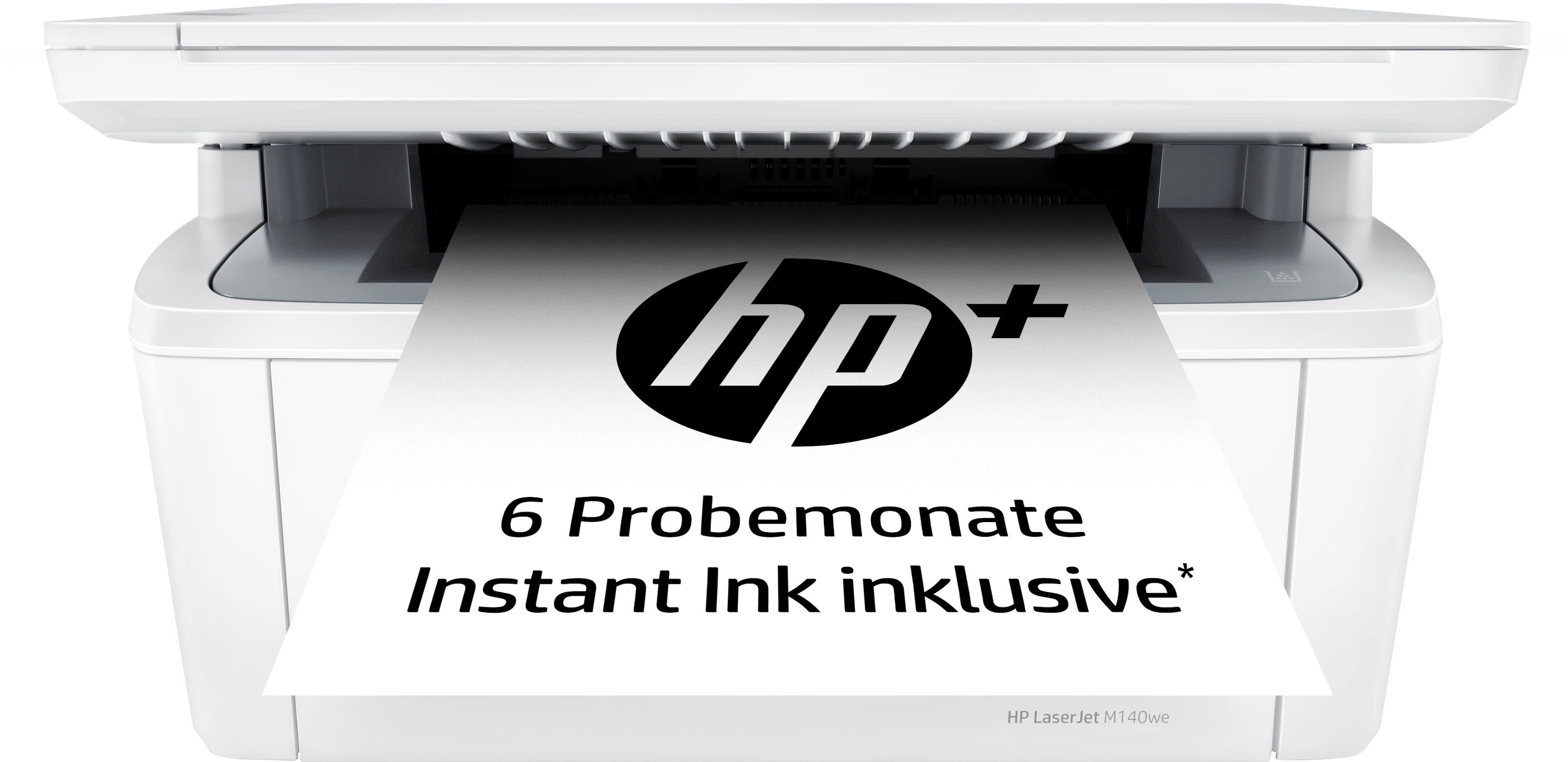 HP+ Ink LaserJet Drucker (Bluetooth, MFP WLAN HP (Wi-Fi), Instant kompatibel) M140we Multifunktionsdrucker,