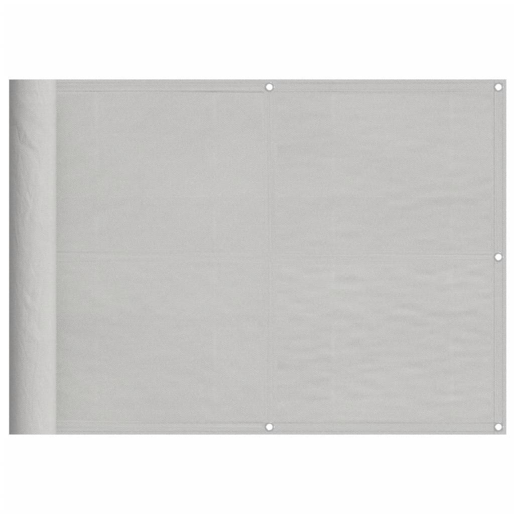 vidaXL Balkonsichtschutz Balkon-Sichtschutz Hellgrau 75x1000 cm 100 % Polyester-Oxford (1-St)