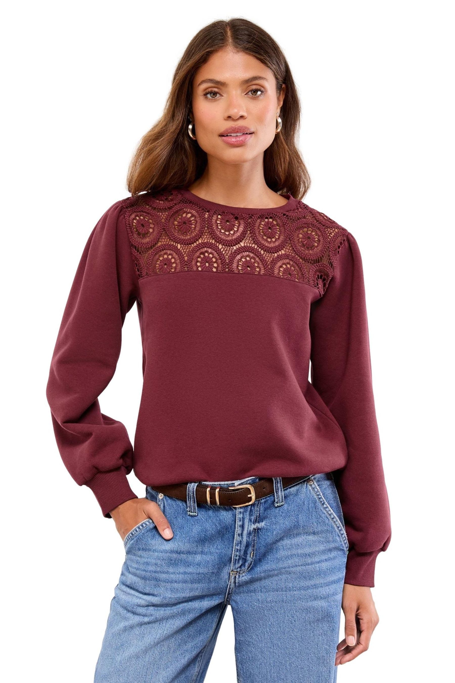 Sweater Lipsy Sweatshirt mit Rundhalsausschnitt, Regular