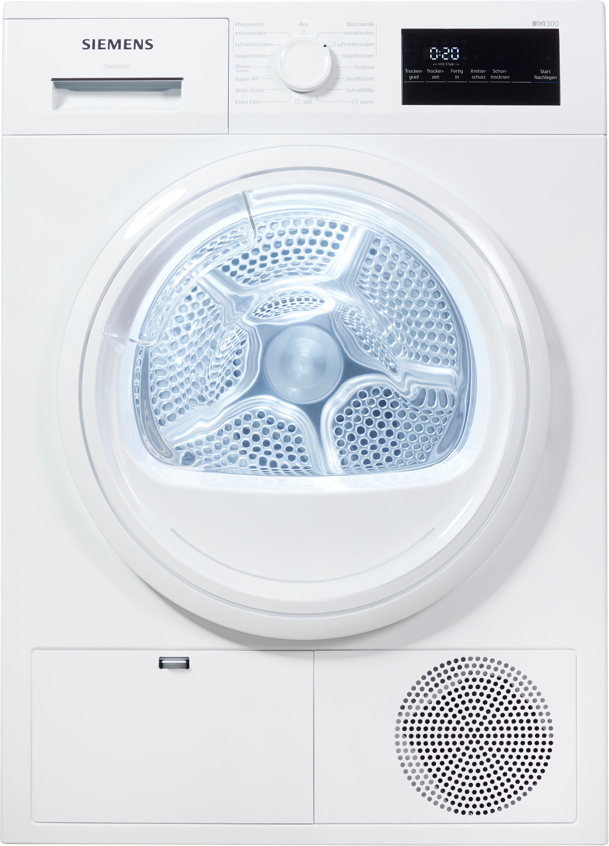 SIEMENS Wärmepumpentrockner IQ300 WT45HVA3, easyClean-Filter, Outdoor-Programm, autoDry für schonendes Trocknen