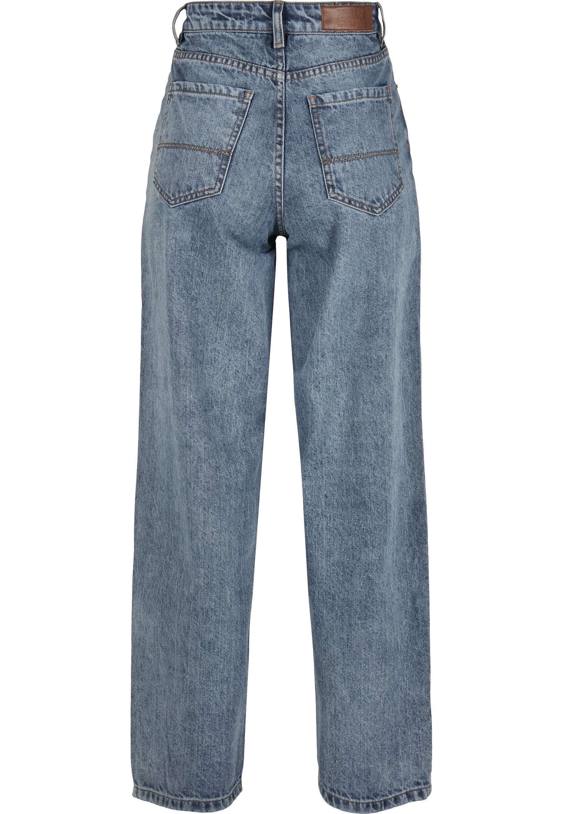 URBAN CLASSICS Bequeme Jeans Urban Classics Damen Ladies High Waist 90´S Wide Leg Denim Pants (1-tlg)