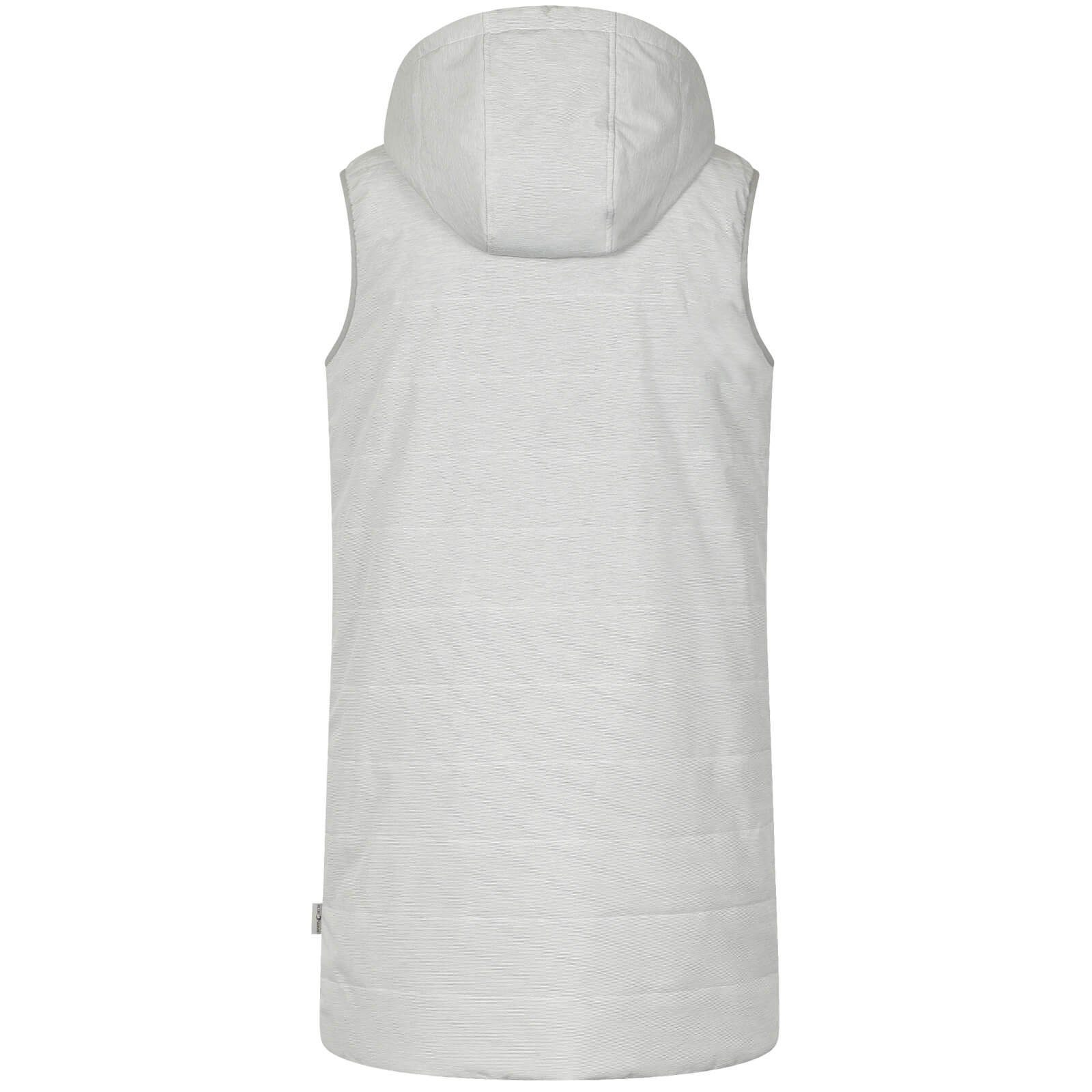 Blue Wave Longweste Damen Steppweste Mette Daunenoptik mit Kapuze und Strei günstig online kaufen