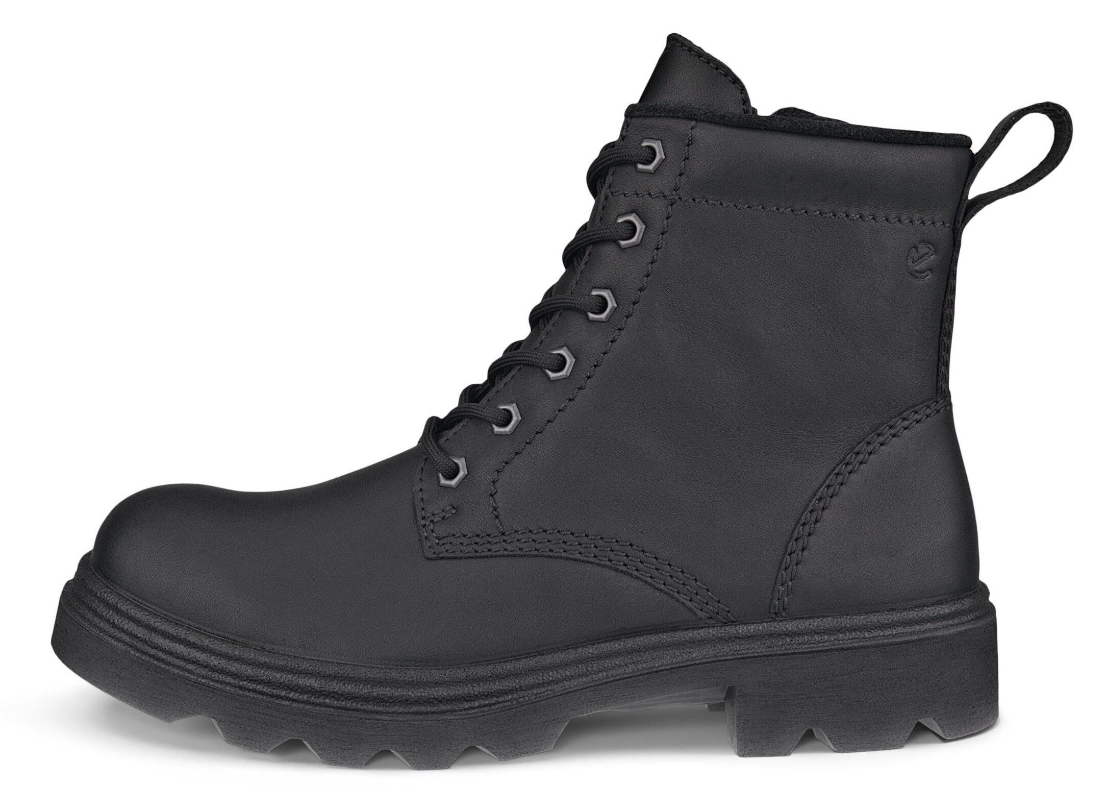 Ecco GRAINER W Schnürboots, Stiefelette, Winterboots, Blockabsatz, mit Schurwollfutter