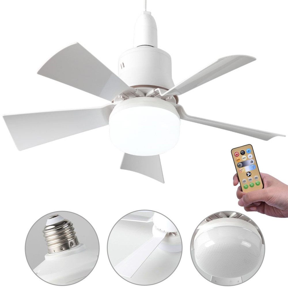 QUBEBU Deckenventilator Ventilator mit Beleuchtung und günstig online kaufen
