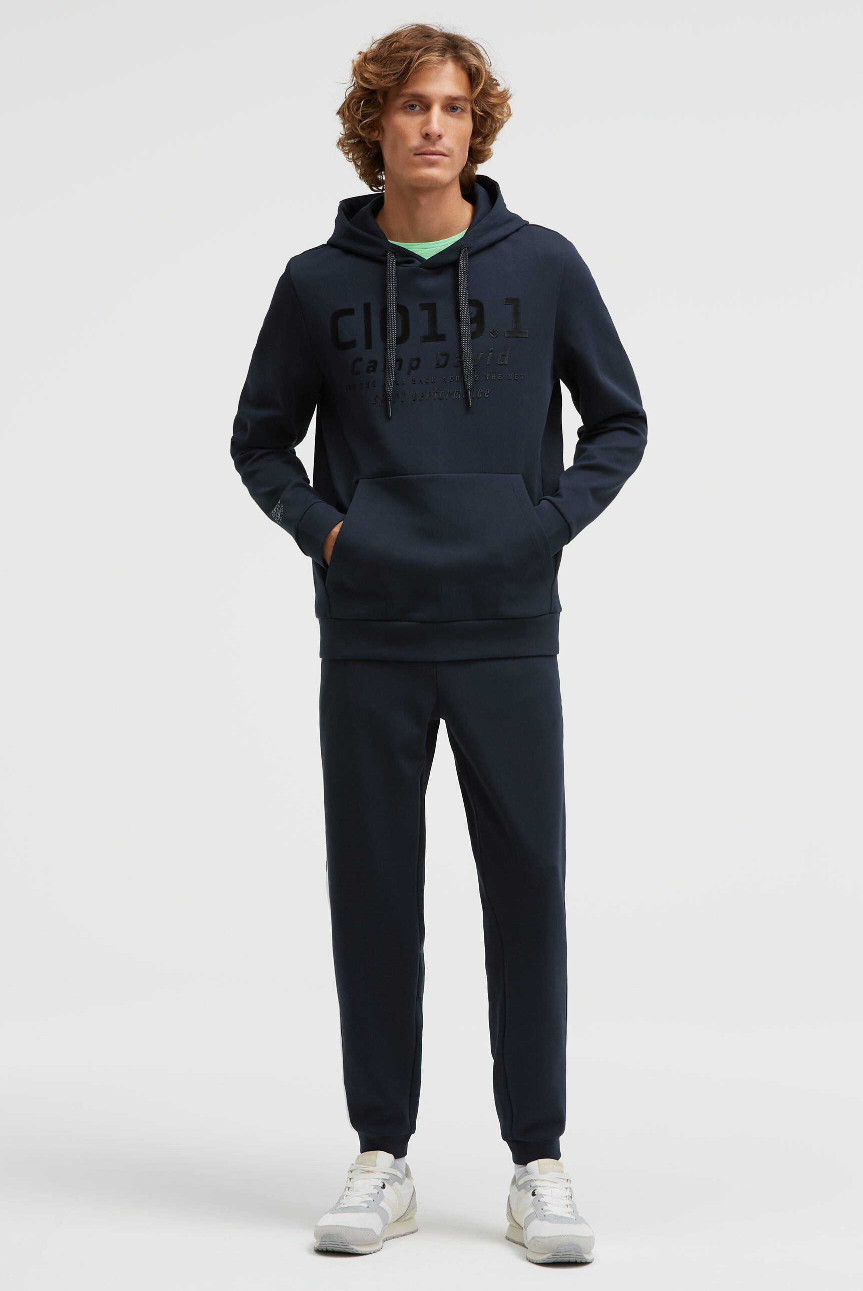 CAMP DAVID Kapuzensweatshirt mit reflektierenden Details