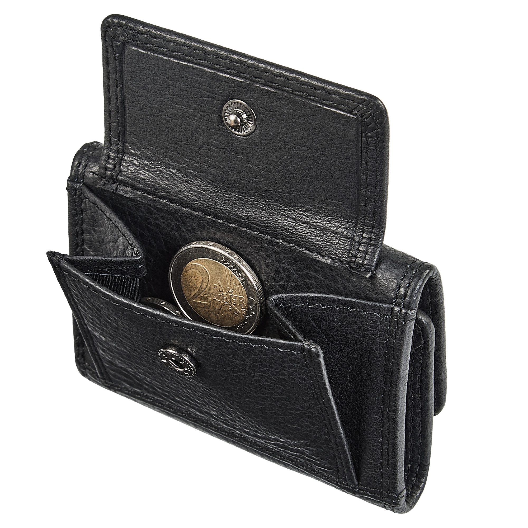 STILORD Geldbörse "London" Mini Portemonnaie Damen Klein Leder Geldbörse Herren RFID
