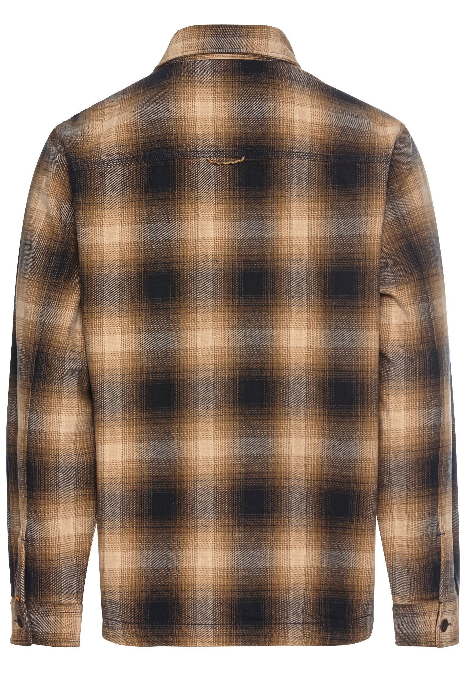 camel active Langarmhemd Overshirt aus reiner Baumwolle günstig online kaufen