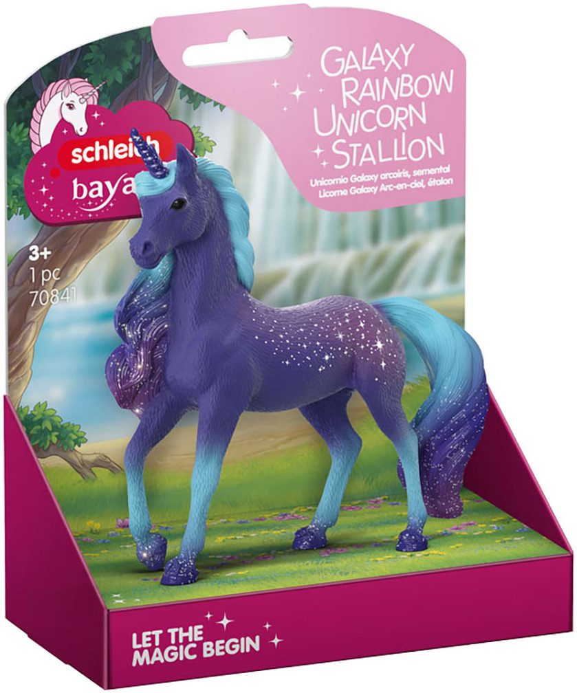 Schleich® Spielfigur BAYALA®, Galaxy Regenbogen Einhorn Hengst (70841)