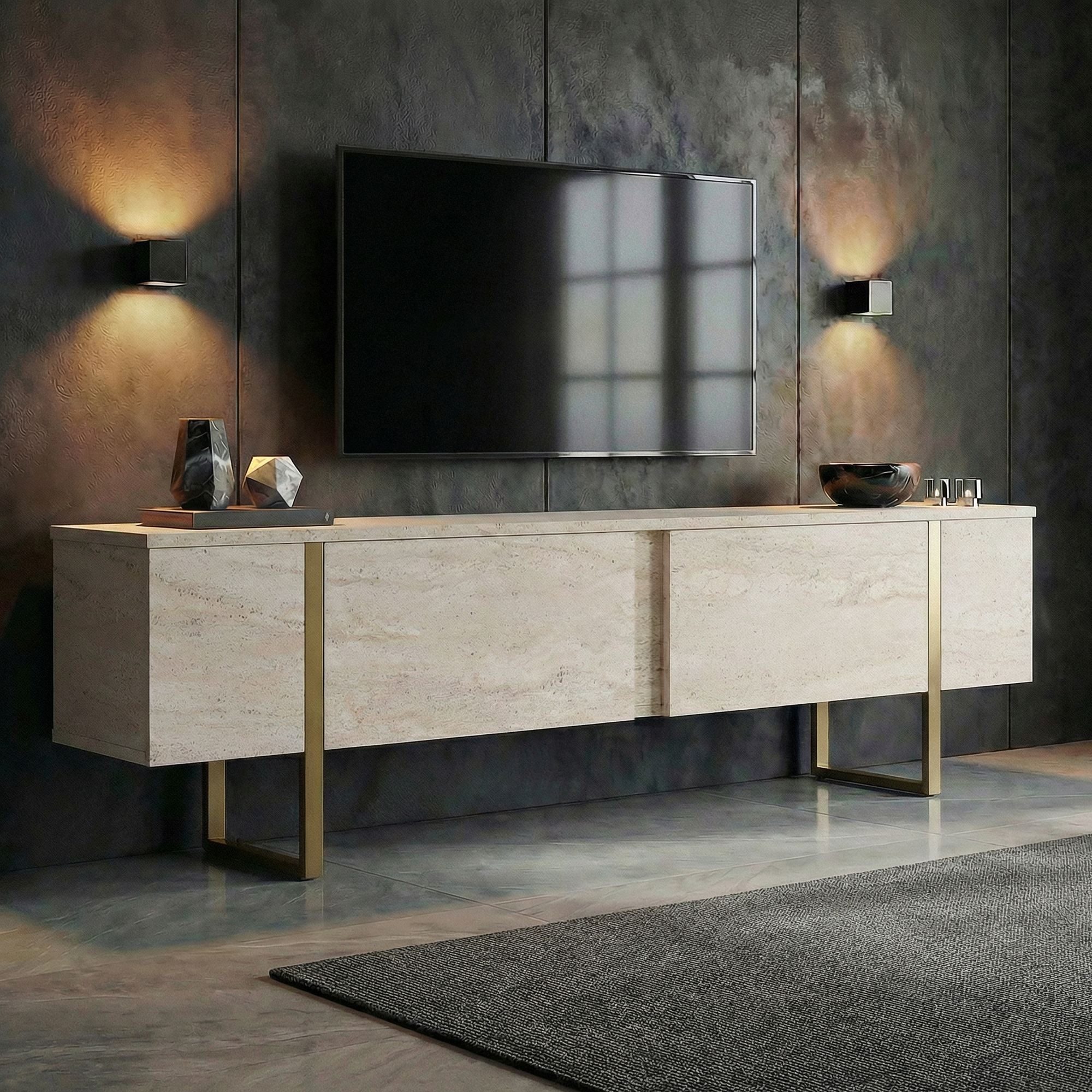 Skye Decor TV-Board Boho Design (1 St), Modernes Wohnzimmertv-Möbel, Breite : 180 cm
