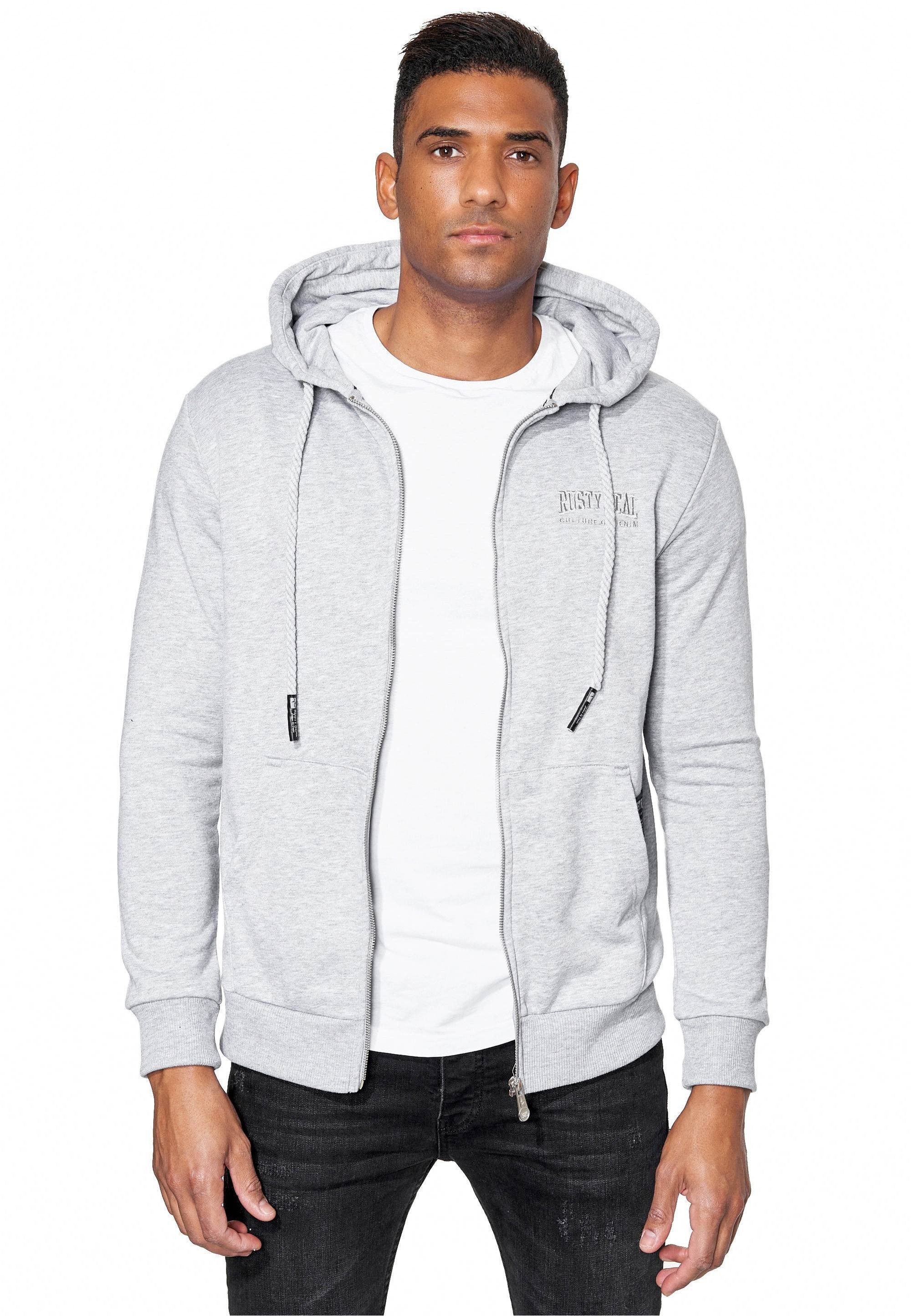 Rusty Neal Kapuzensweatshirt Rusty Neal Sweater mit dicken Kordeln