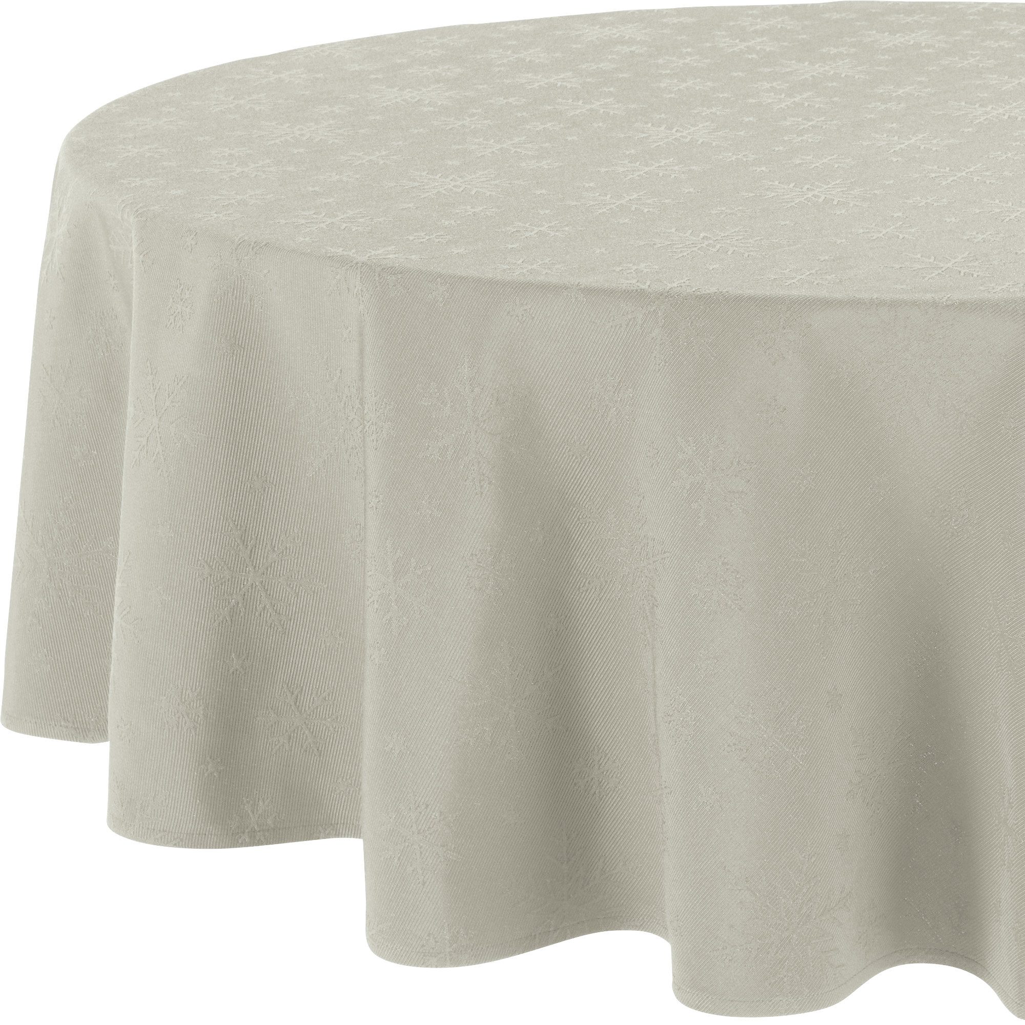 REDBEST Tischdecke Tischdecke "Snowflake", bügelleicht Uni/Motiv