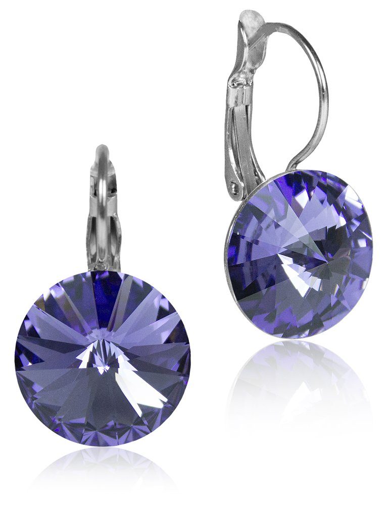 LUISIA® Paar Серьги Серьги "Rivoli" mit 14 mm Kristallen von Swarovski® (2-tlg., inkl. Schmuckbox), Große Farbauswahl