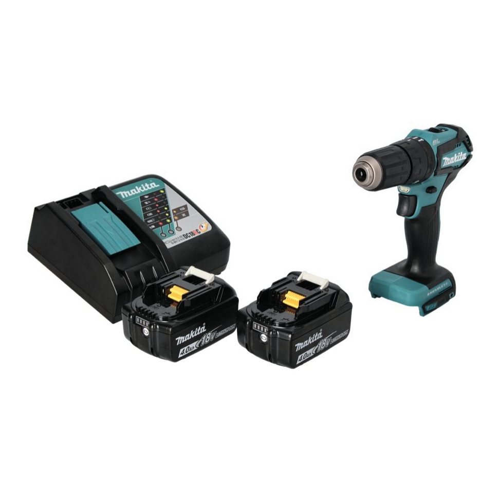 Thumbnail - Makita Schlagbohrmaschine DHP 483 RM Akku Schlagbohrschrauber 18 V 40 Nm Brushless + 2x Akku 4