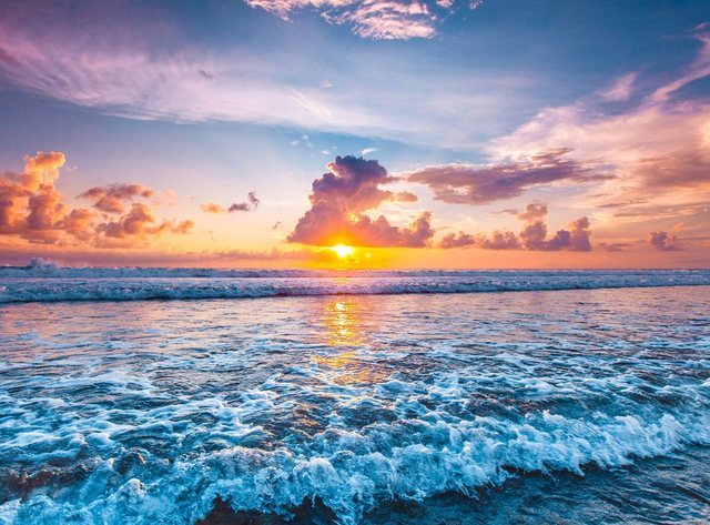 Papermoon Fototapete »Ocean Sunset Beach«, glatt-Otto