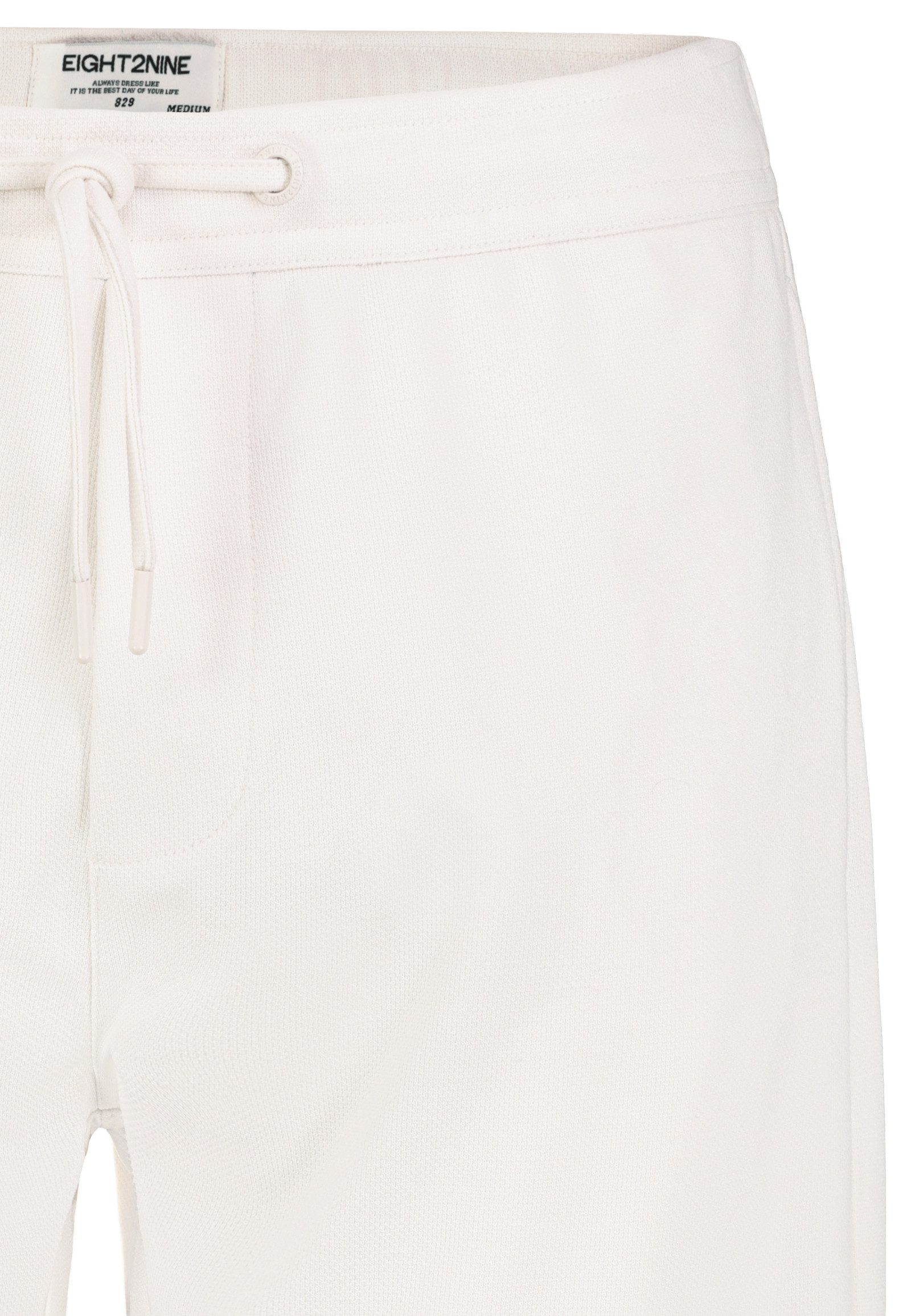 Eight2Nine Sweatshorts Tunnelzug Bund Seitentaschen Regular Fit für Herren (1-tlg) Normal Fit Einfarbig elastisch Kordelzug Casual-Style – Bild 2 von 5