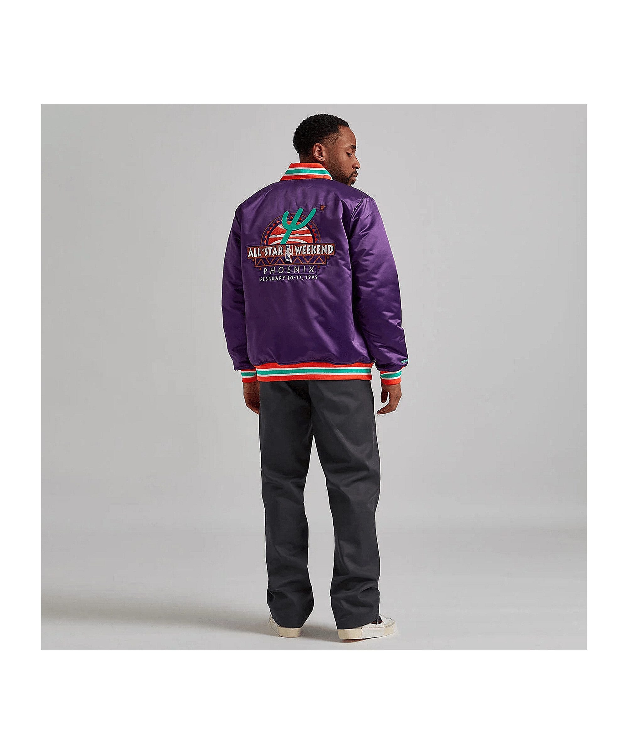 Mitchell & Ness Sweatjacke Mitchell and Ness NBA 1995 All Star Satin Jacke Polyester