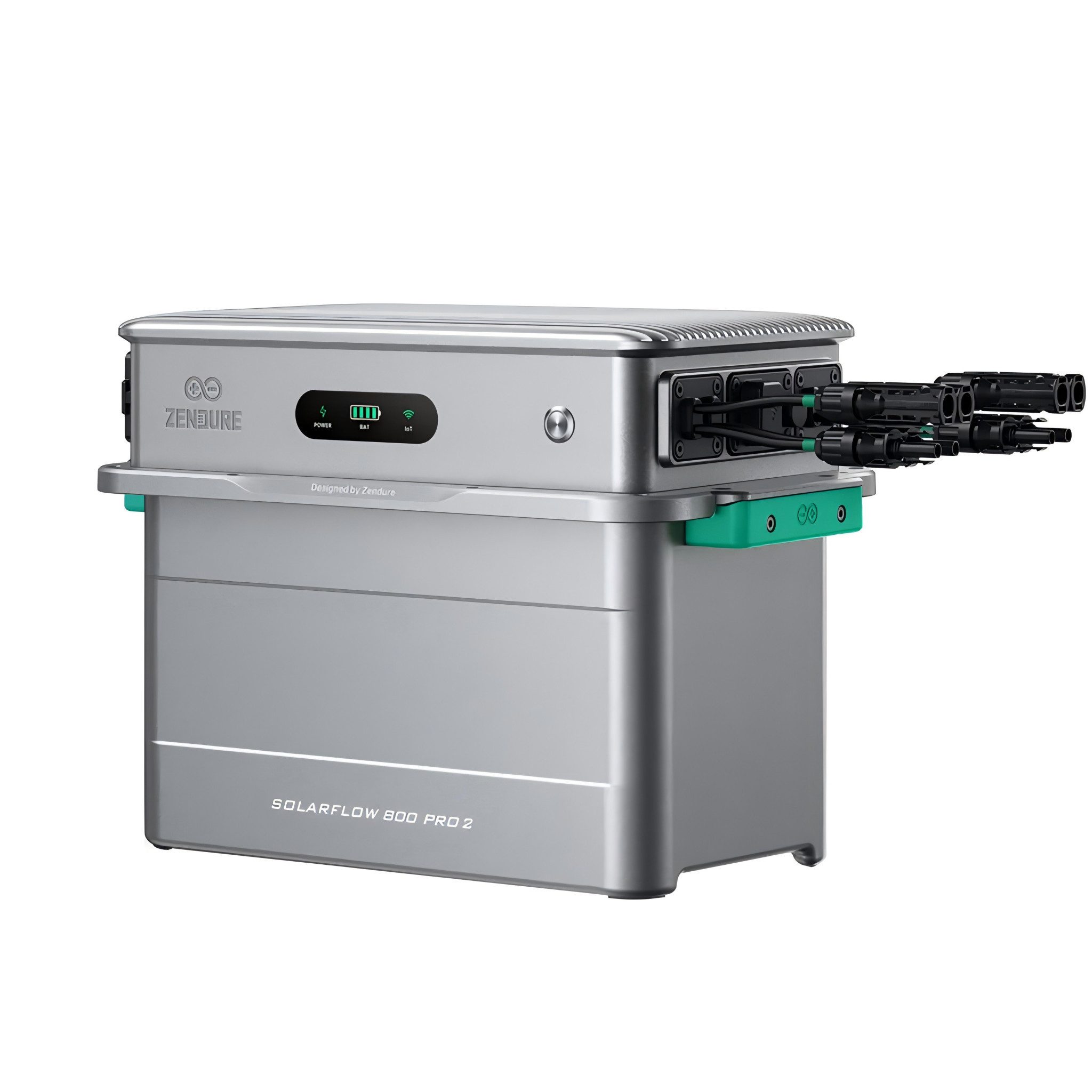 ZENDURE SuperCharged Balkonkraftwerk SolarFlow 800 Pro 2 Speicher 1920Wh KI Energiemanagement Plug und Play, 800 W, (Set), 2640W PV Leistung, Plug und Play, IP6 – Bild 2 von 5