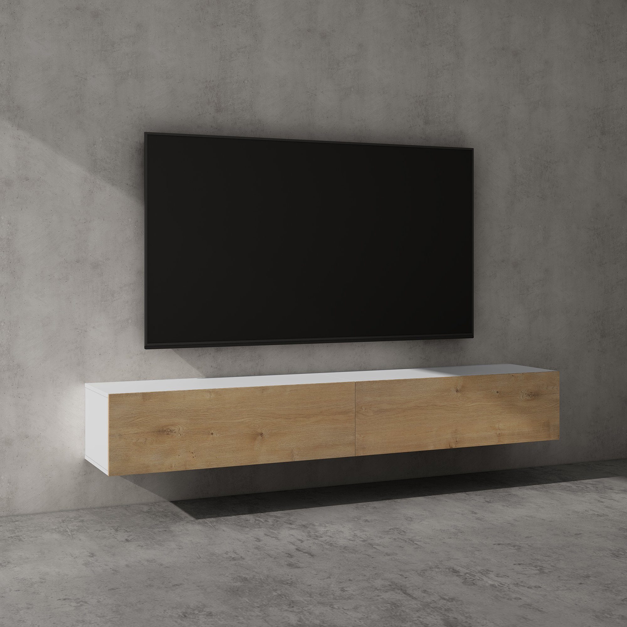 doporro TV-Board TV-schrank Fernsehschrank Low-Board TV-Tisch Wand-hängend günstig online kaufen