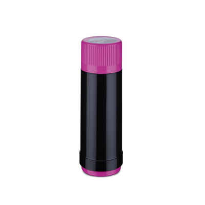 ROTPUNKT Thermoflasche Isolierflasche 0,75 ltr. I auslaufsicher I Glaseinsatz I langlebig, 24 Std heiß 36 Std kalt I 40 black/bottlepop