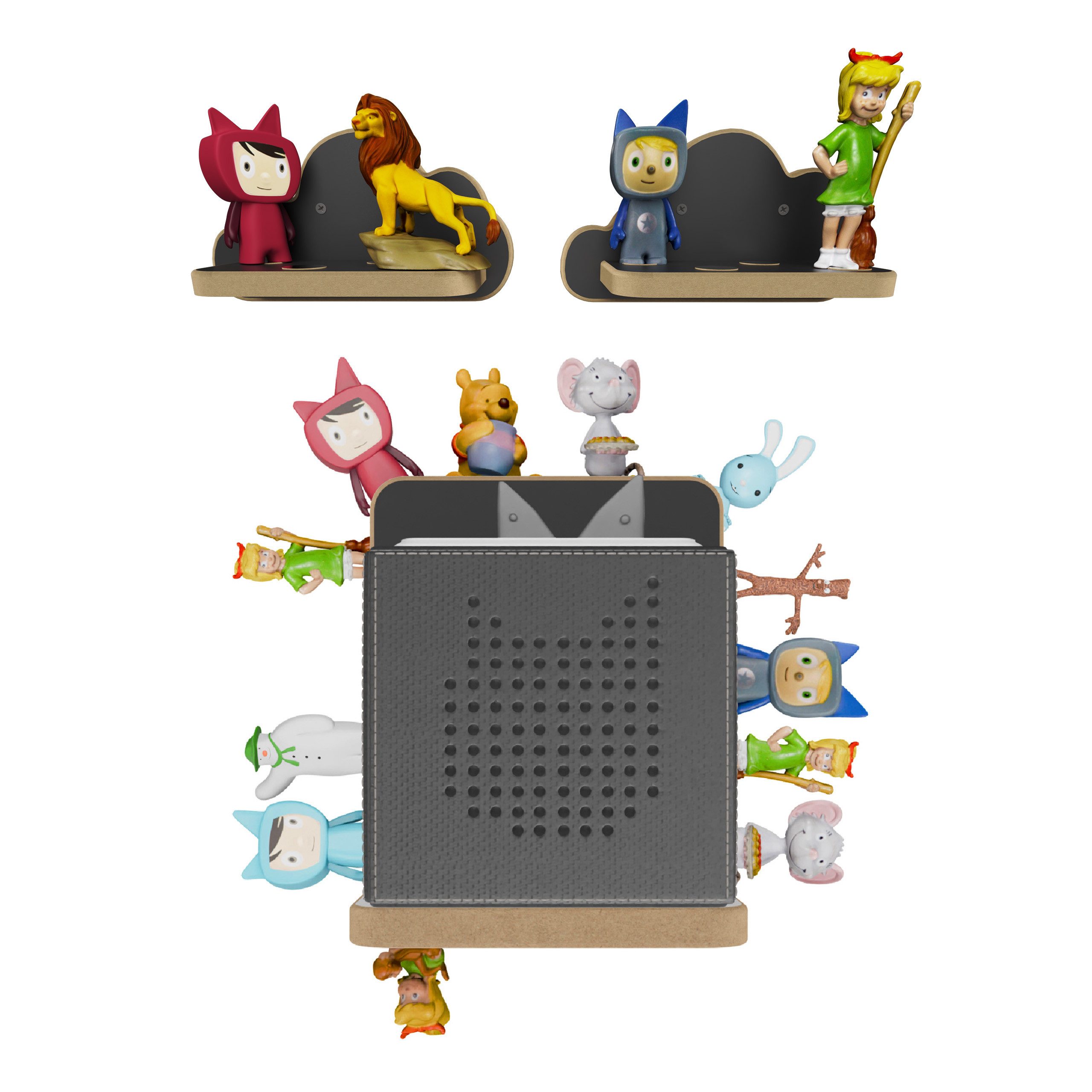 Holzura Kinderregal Holzura Starterset Regal für Toniebox für Toniefiguren günstig online kaufen