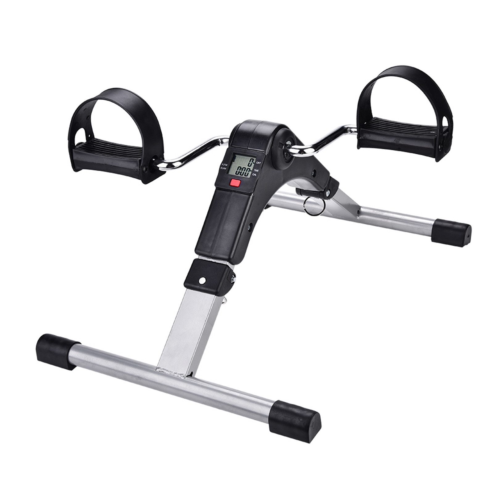 GARRYFIZH Mini-Heimtrainer Faltbarer Heimtrainer Pedaltrainer mit LCD-Computer für Arm & Bein, Kompakter Beintrainer für Home-Office & Reha – platzsparend klappbar