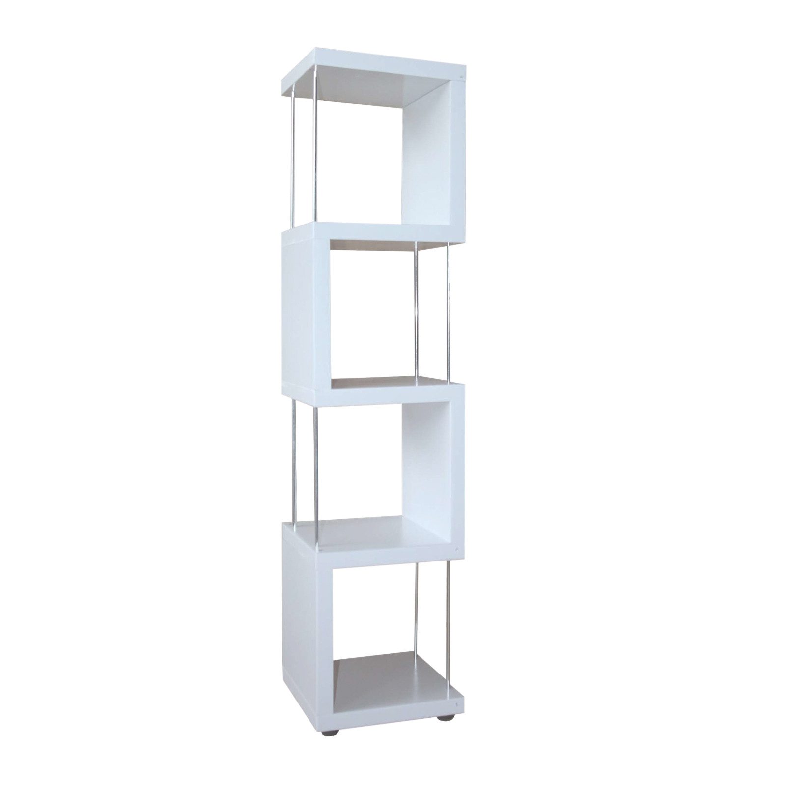 HTI-Living Standregal Standregal 4 Fächer Thekla Weiß, Stück, Regal mit Met günstig online kaufen