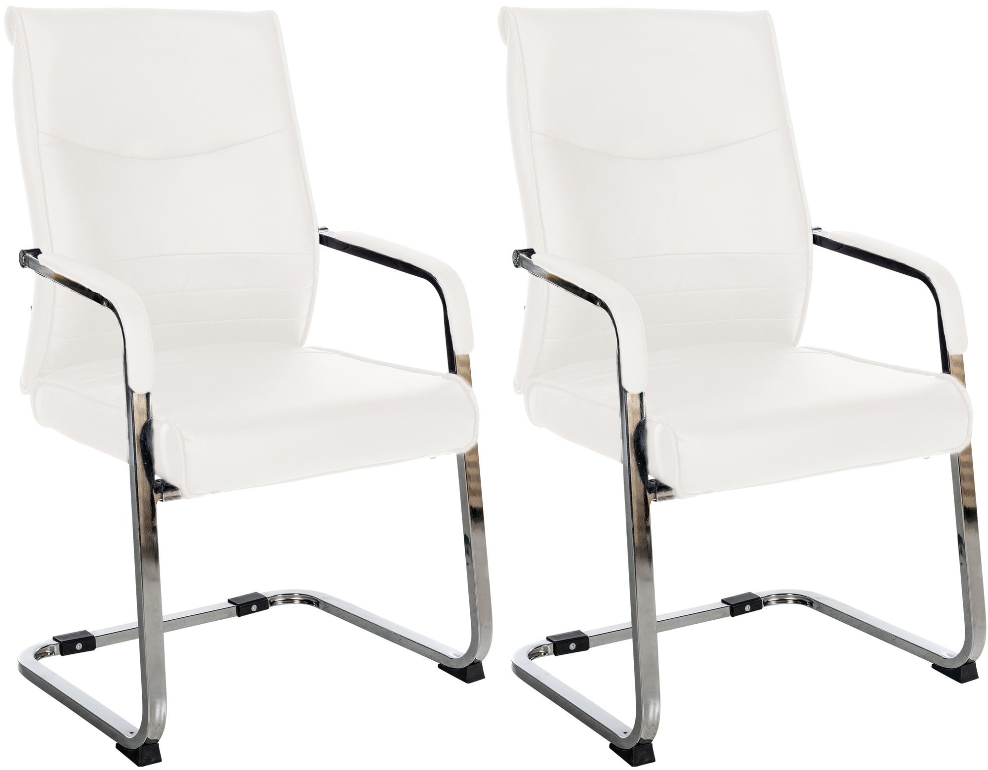 CLP Besucherstuhl Hobart (2er Set), Kunstleder günstig online kaufen