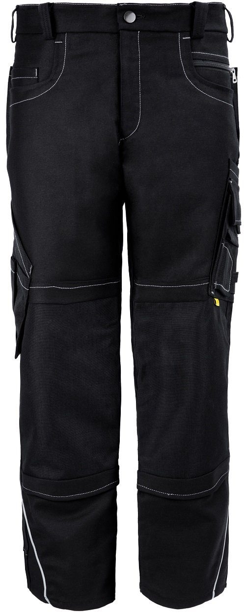 Arbeitshose Stretch Bundhose Schwarz – Arbeitshose mit Knietaschen