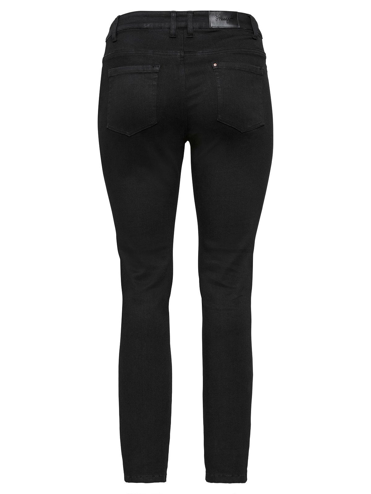Größen Sheego Denim Skinny Große Bodyforming-Effekt Stretch-Jeans black mit