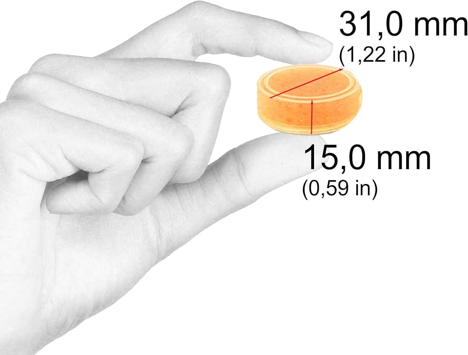 JB White Cerumenfilter Trockenkapseln 5g für Hörgeräte (8 / 16 / 24), Kieselgel-Perlen mit Farbindikator zur Entfeuchtung, 100% kompatibel z