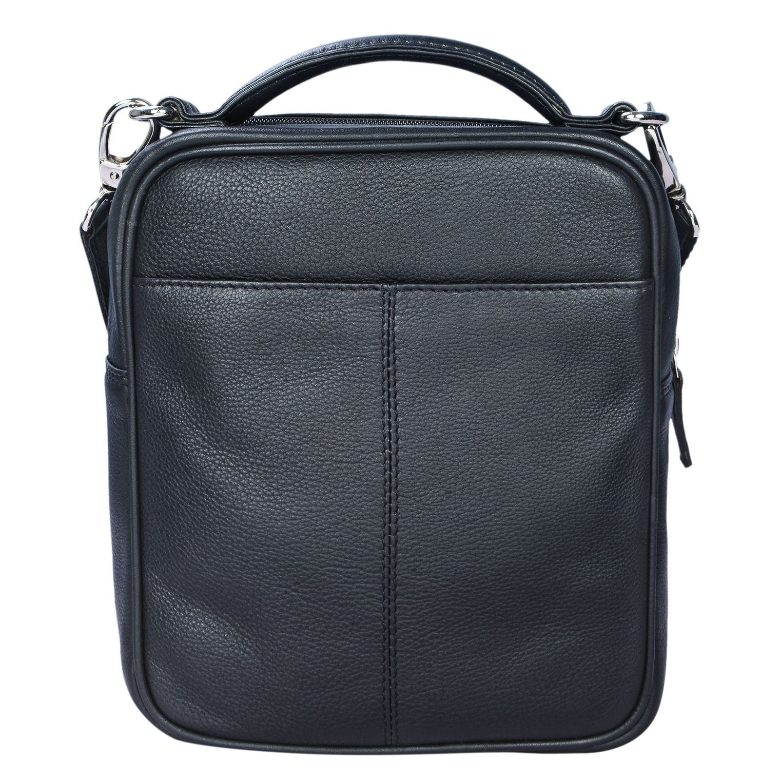 Messenger schwarz Vintage Handtasche Leder Bag STILORD "Mats" Herren