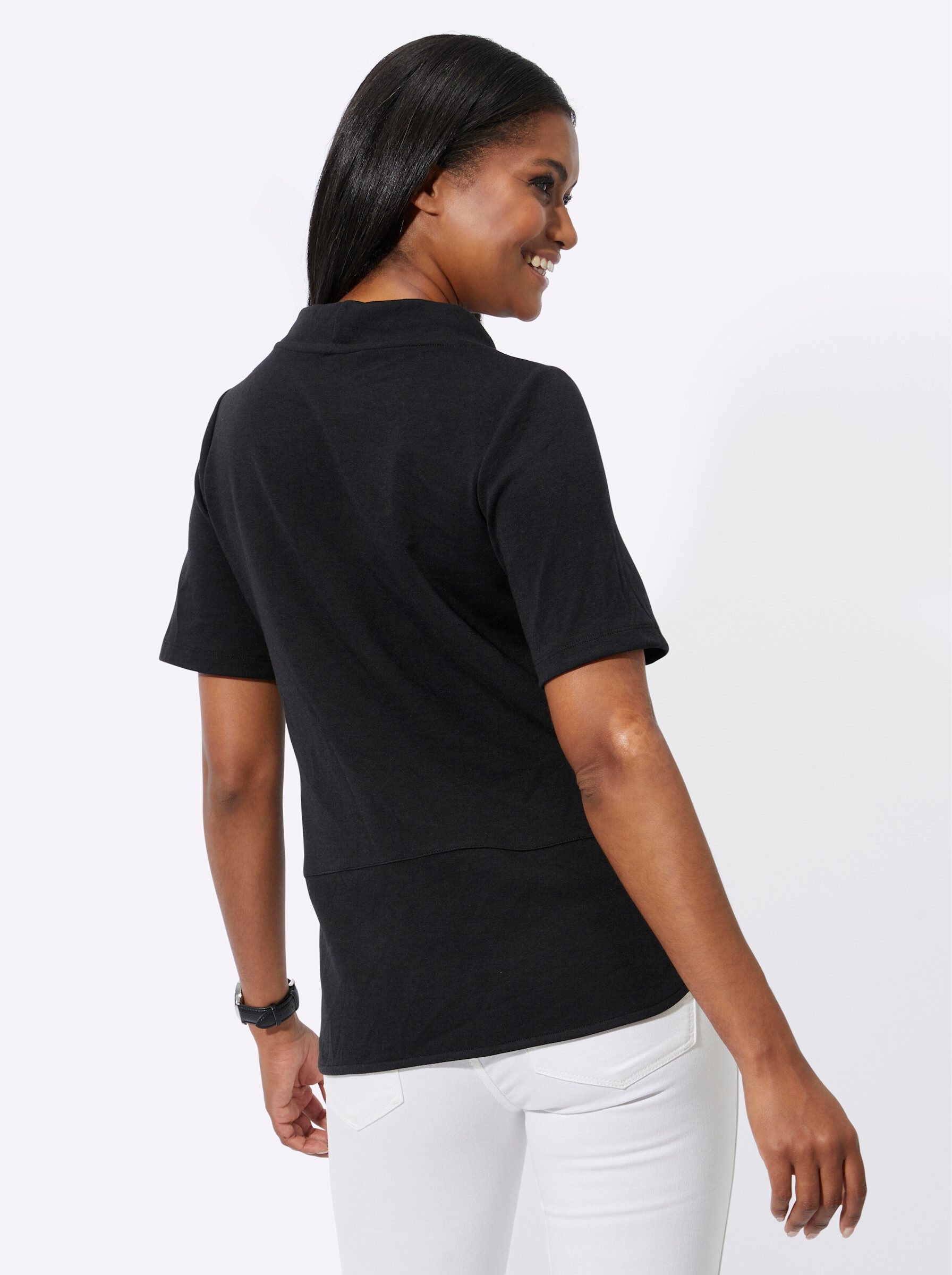 Witt Sweater Stehkragen-Shirt Kurzarm günstig online kaufen