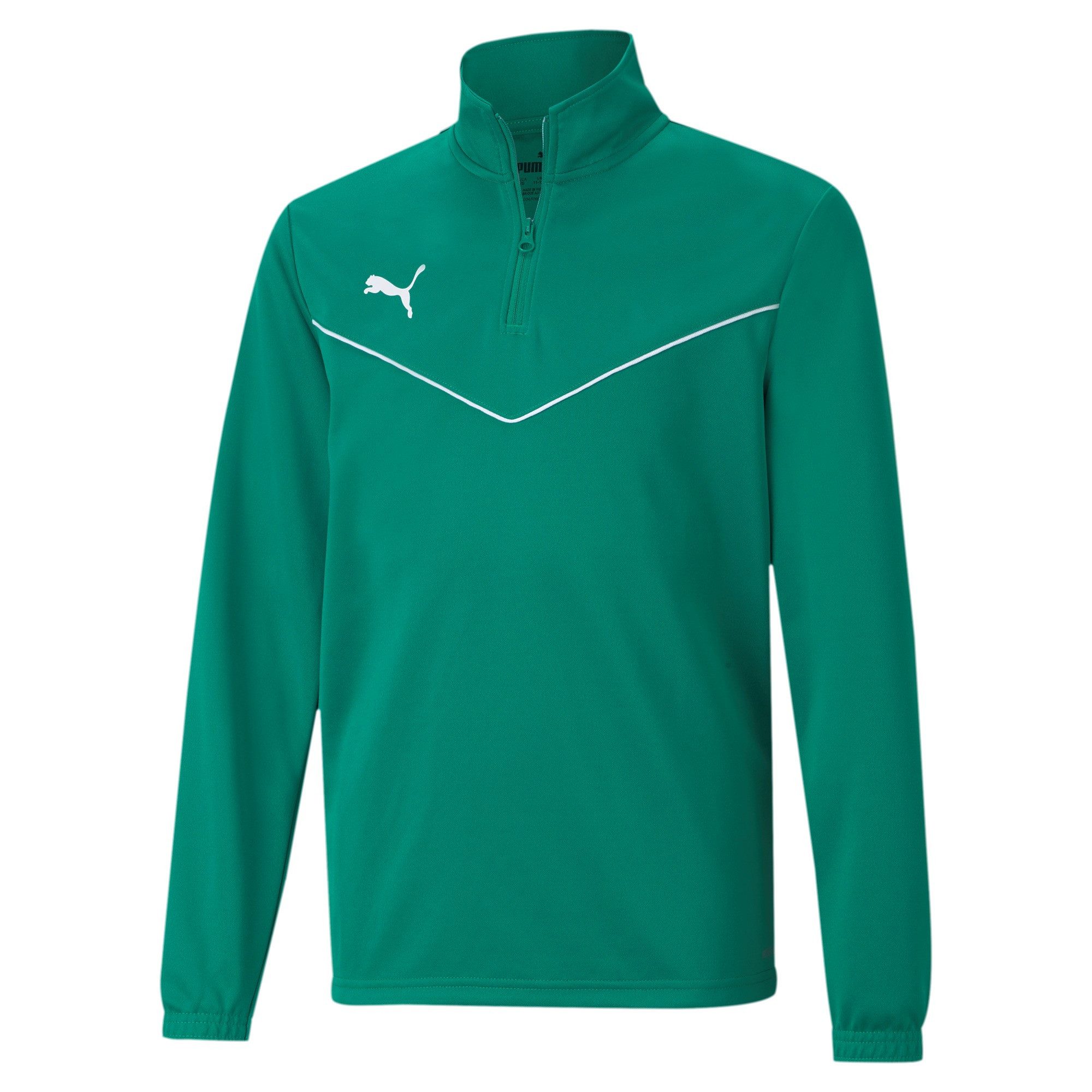 PUMA Fleecepullover Puma Kinder Trainingstop teamRISE 1/4 Zip Top Jr 657395